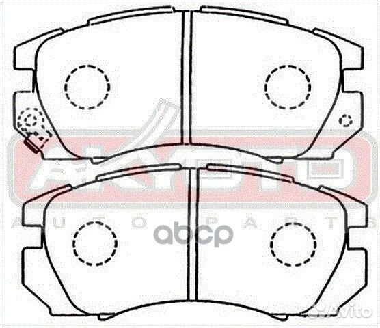 Колодки тормозные дисковые передние AKD-1335 AK