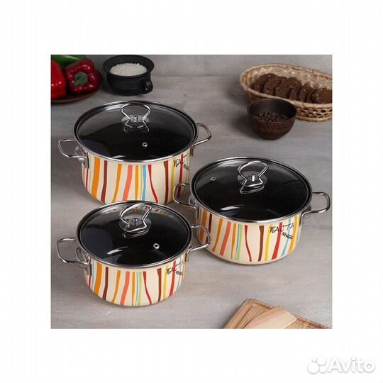 Набор 3 пр. Паста-1-Н-Элит слоновый (1,9л;2,5л;3,7