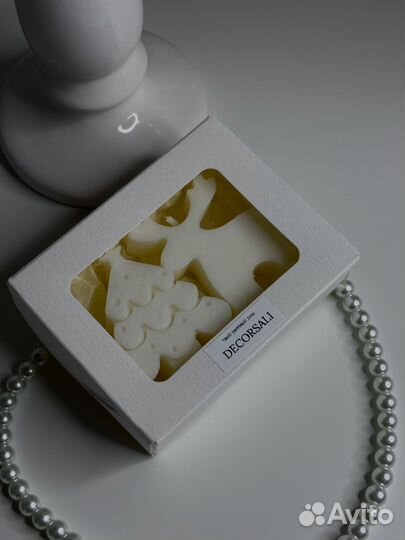 Свечи ручной работы новогодний набор