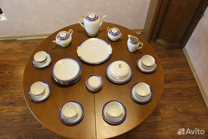 Сервиз 34 пр. Герман. антикварный, редкий, не исп
