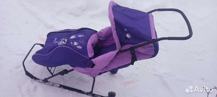 Санки коляска Тяни-толкай