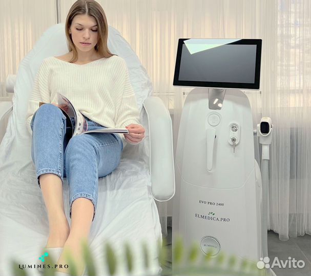 Диодный лазер для эпиляции Lumines эвопро 2400 Вт