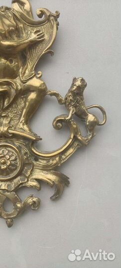 Античное медное украшение 19 век Франция