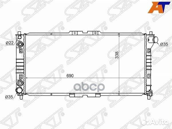 Радиатор Mazda 626 92-02 / Capella 94-02 MZ0002