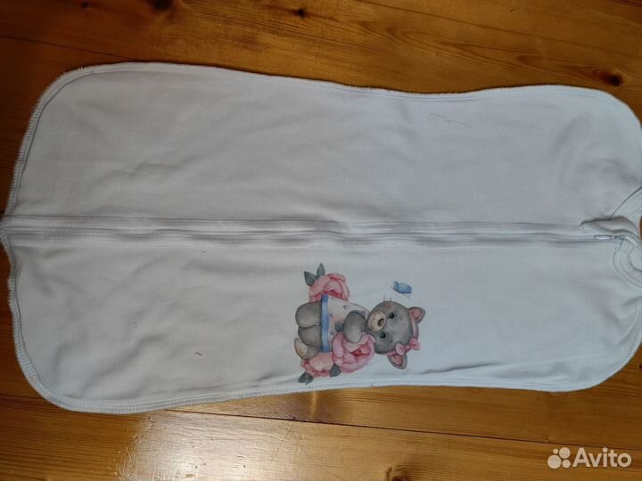 Пеленка кокон на молнии для новорожденных