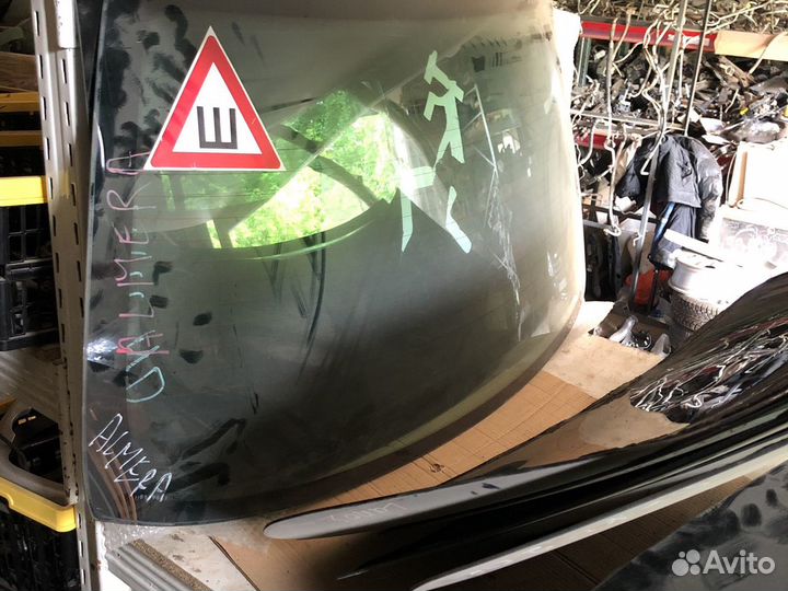 Альмера n16 стекло заднее ветровое