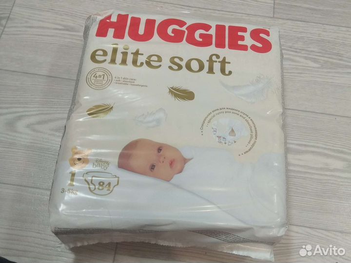 Подгузники Huggies Elit Soft