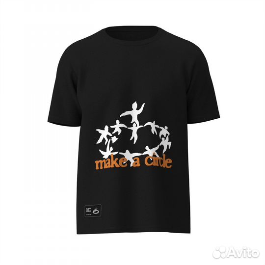 Circle Black T-Shirts Players Club
