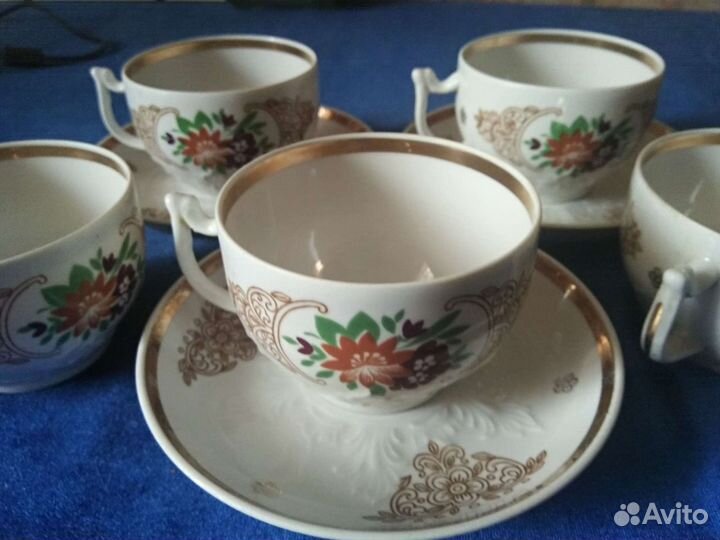 Тарелки и чайные пары Вербилки