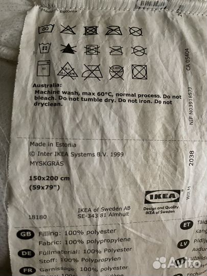 Одеяло легкое IKEA бу