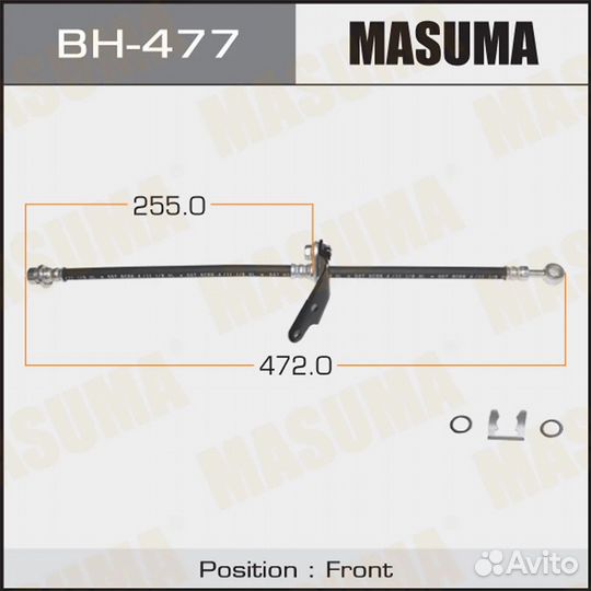 Шланг тормозной Masuma BH-477