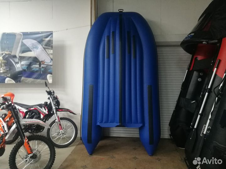 Лодка пвх Stormline Classic Air 335 серо-синяя