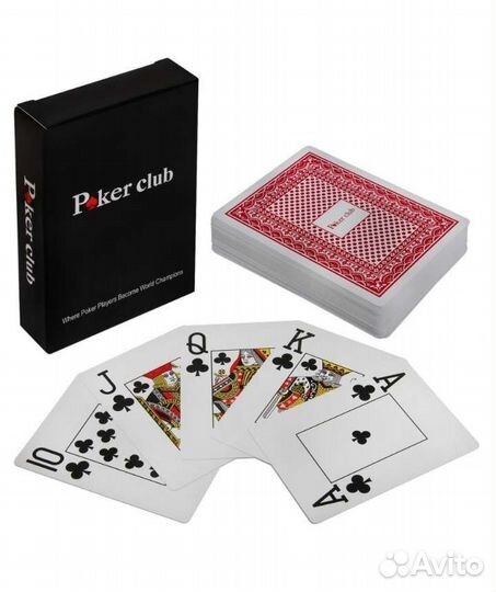 Карты игральные пластиковые 54 шт