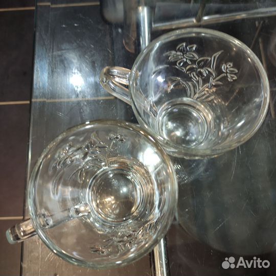 Кружка стеклянная 2шт