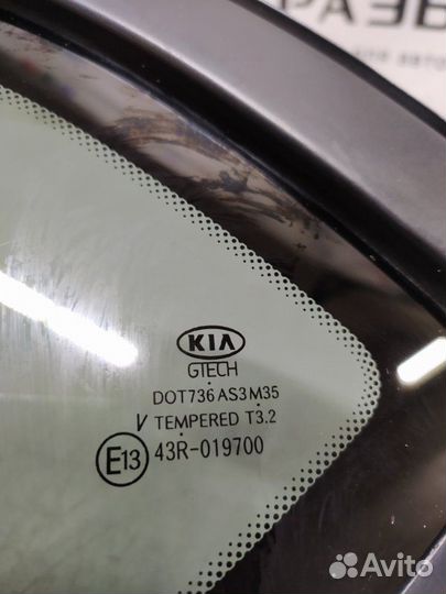 Форточка двери задняя левая Kia Ceed JD