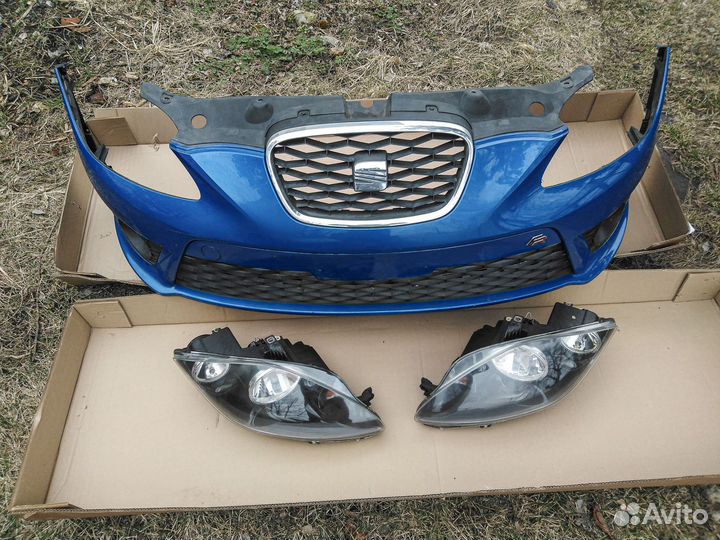 Бампер передний с фарами Seat Leon 2 FR рестайл