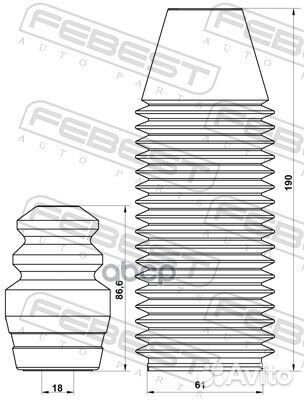 Комплект пылезащитный задний chevrolet lacetti