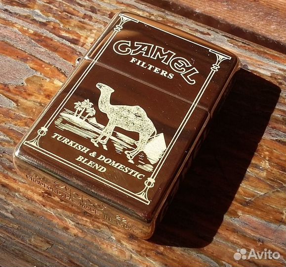Зажигалка zippo 254В с гравировкой под пачку Camel