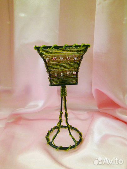 Подсвечник из бисера