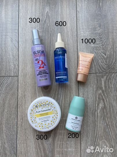 Косметика в ассортименте vichy, uriage, clarins