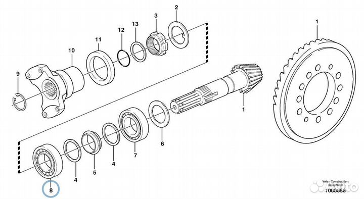 CA0027350 Подшипник главной пары хвостовика