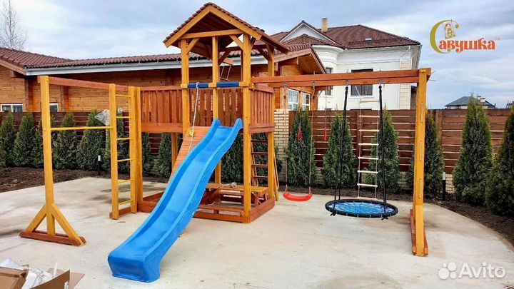 Детский игровой комплекс песочница столик