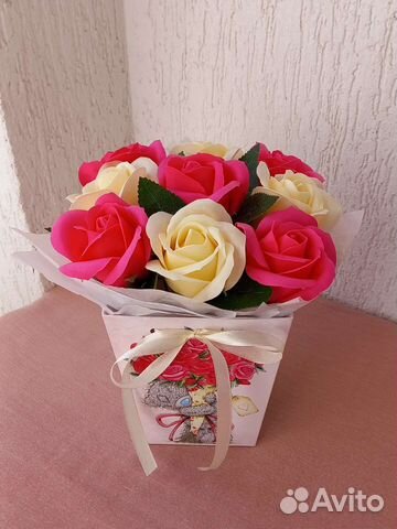 Букеты из 11 мыльных роз,цветы из мыла