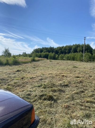 Покос травы триммером