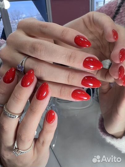 Модель на маникюр с покрытием