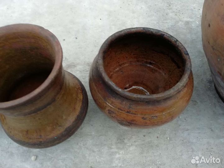 Керамические горшки крынка кувшин