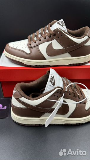 Nike sB dunk low коричневые