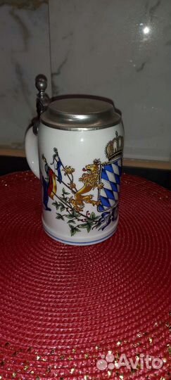 Пивная кружка с крышкой