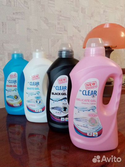 Гели для стирки белого, чёрного и цветного белья