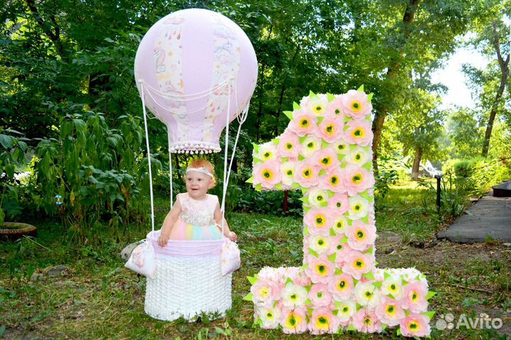 Цифра 1 и воздушный шар на годовасие, Аренда