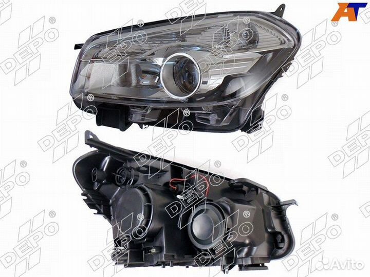 Фара nissan qashqai/dualis 10-14 LH (Евросвет)