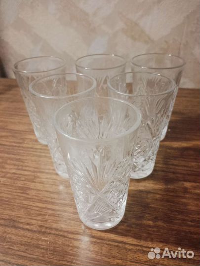 Набор хрустальные большие стопки СССР