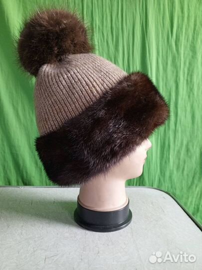 Шапка зимняя меховая женская норка