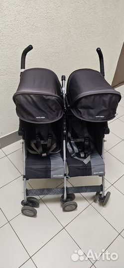 Коляска трость для двойни maclaren twin triumph