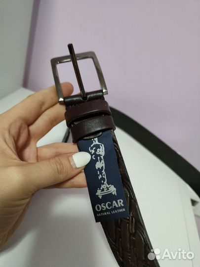 Мужской ремень из натуральной кожи новый