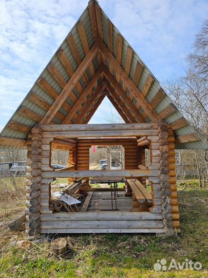 Сруб беседка