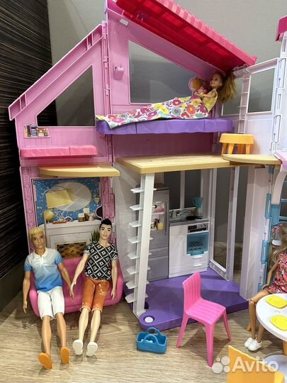 Дом для кукол barbie особняк складной