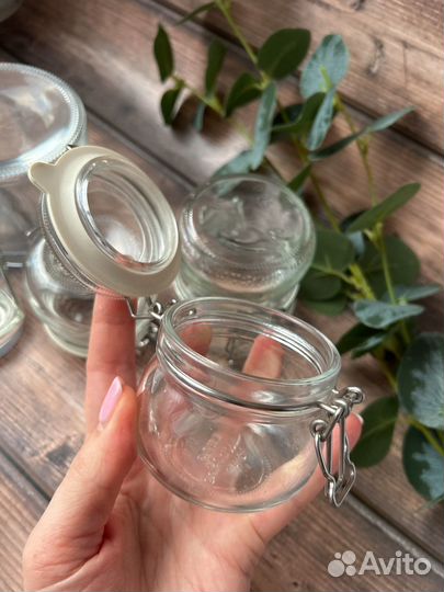 Банка стеклянная для специй IKEA для хранения