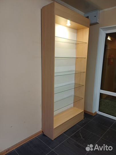 Стеллаж витрина с подсветкой бу