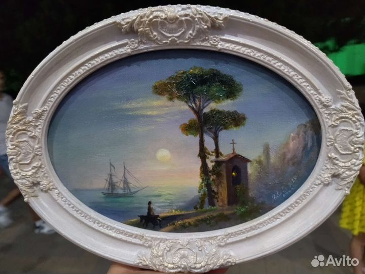 Картины маслом в овале