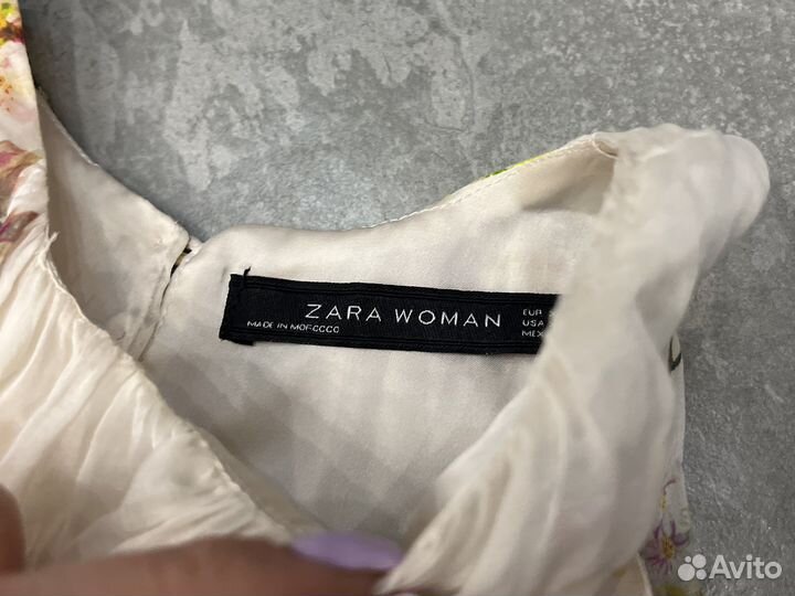 Платье zara шелк