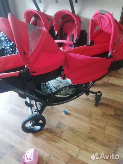 Коляска для двойни или погодок 2 в 1