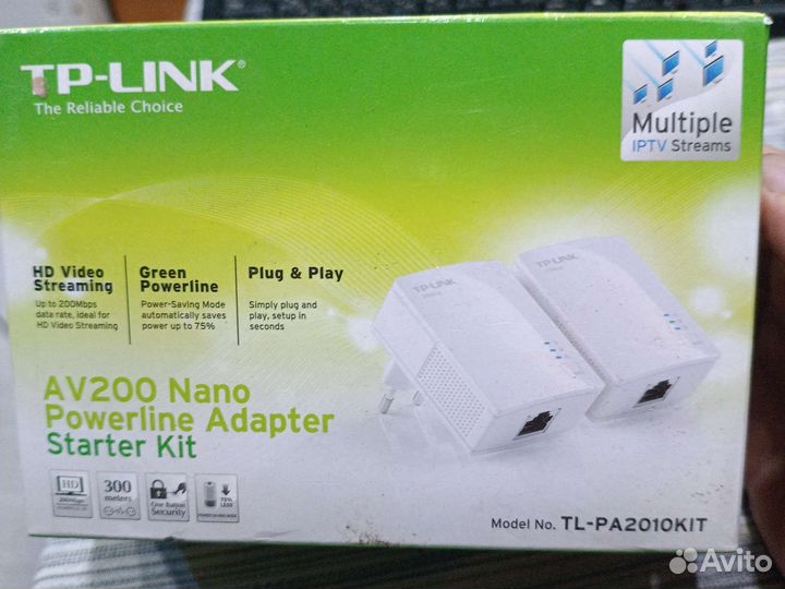 Проводной сетевой адаптер Tp-link AV200 nano