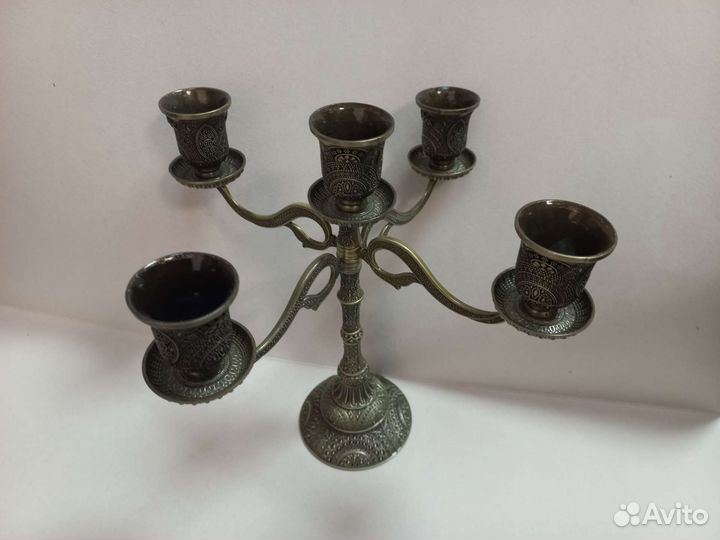 Подсвечник декоративный металлический