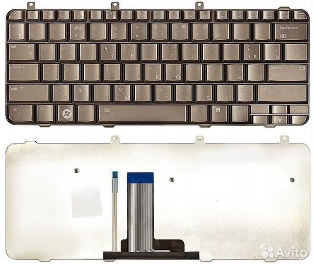 Клавиатура для HP DV3-1000, DV3z-1000 бронза