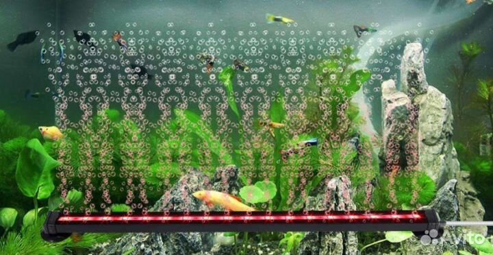 LED подсветка аквариума с аэратором